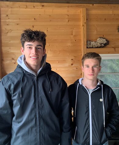 Team Trading Goats (Ferdi und Lenny) vom Gymnasium Gauting erreichten den 3. Platz der Nachhaltigkeitsbewertung bei der Kreissparkasse Team Trading Goats (Ferdi und Lenny) vom Gymnasium Gauting erreichten den 3. Platz der Nachhaltigkeitsbewertung bei der Kreissparkasse